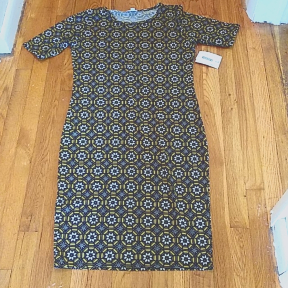 LuLaRoe Julia Dress Large NWT